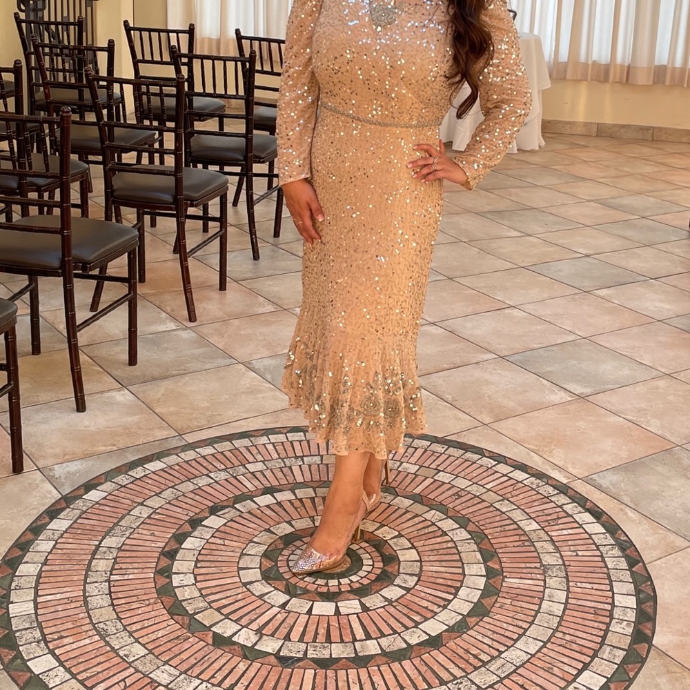 Mac duggal midi dress size 12